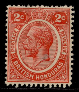 BRITISH HONDURAS GV SG128, 2c rose-carmine, M MINT. Cat £12.