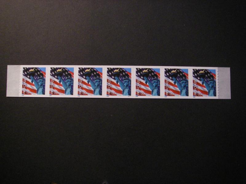 Scott 3970, 39c nondenom Lady Liberty, PNC7 #P1111, MNH 