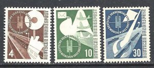 GERMANY (WEST) 1953 Transport Exhibition set of 4 marginal - 89092