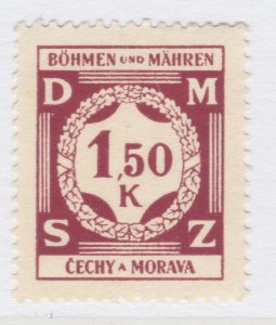 Czechoslovakia Ger. BOHEMIA AND MORAVIA 1941 1.50 MNG A25P41F19255 Protectorate-