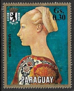 PARAGUAY 1971 30c Art Paintings Berlin Museum Issue Sc 1387 MH