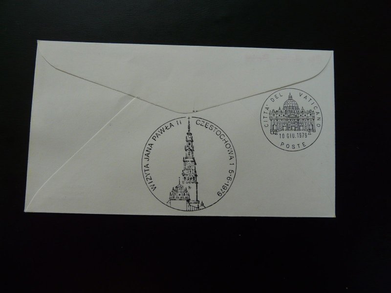 papal flight Vatican czestochowa Pope John Paul II air mail cover 1979