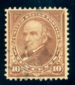 US Stamp #283 Webster 10c - PSE Cert - USED 