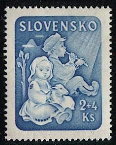 SLOVAKIA 1944  Sc B27, Mint MNH VF  - Children