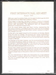 Dominica Great First in Aviation First International Air Meet Gold Stamp