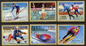 Ajman 1970 Winter Olympics set of 6 unmounted mint, Mi 66...