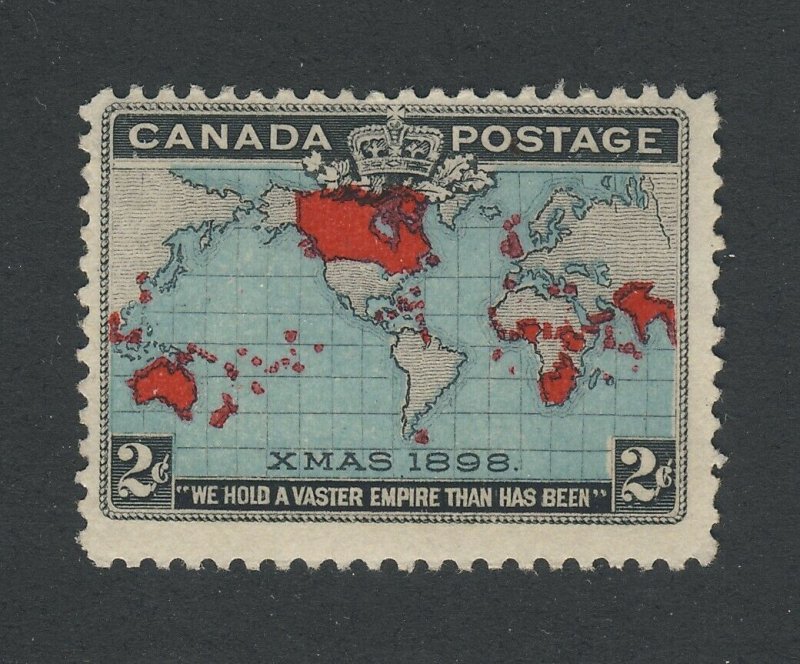 Canada 1898 Xmas Map Stamp #86-2c Mint No Gum F/VF Guide Value = $42.00