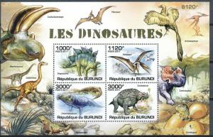 BURUNDI 2011 SHEET bur11215b DINOSAURES DINOSAURS