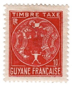 (I.B) France Colonial Postal : Guyana Postage Due 10c