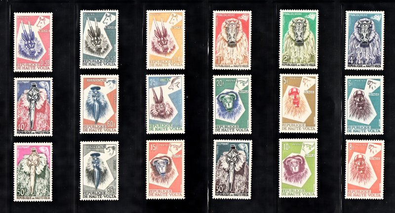 Burkina Faso Scott #71-88 MH (1 is Unused, No Gum)
