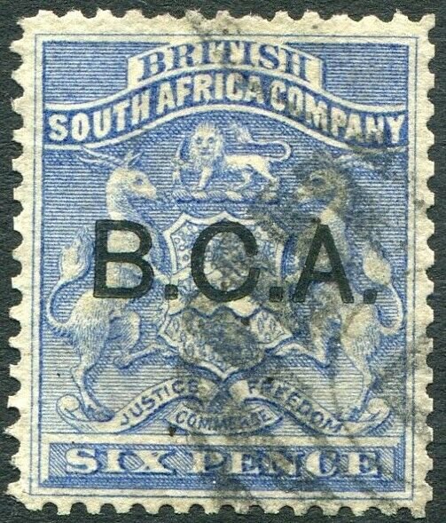 BRITISH CENTRAL AFRICA-1891-95 6d Ultramarine Sg 4 GOOD USED V35971