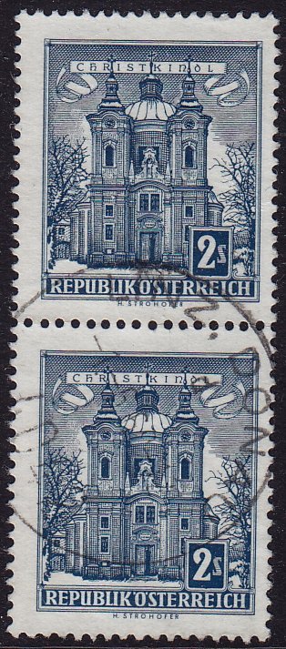 Austria - 1958 - Scott #625 - used pair - Christkindl