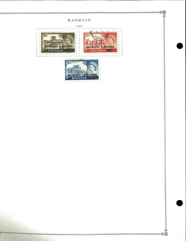 Bahrain 1940-1999 M&U hinged  on Scott International Pages