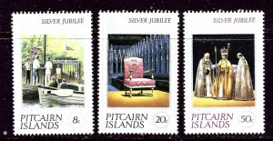 Pitcairn Is 160-62 MNH 1977 QEII Silver Jubilee    (ap5666)