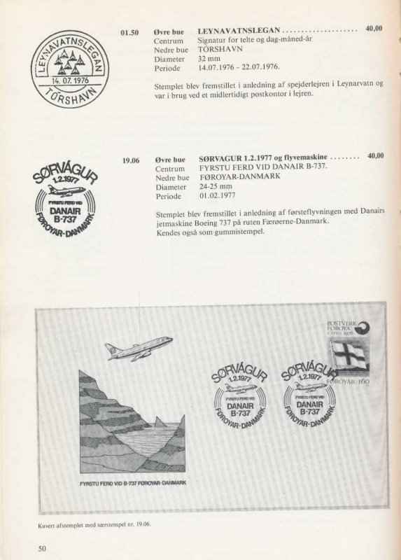 FAROES Poststempler Postmarks Catalogue Illustrated.60 Pages(GM 401