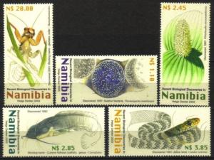 Namibia - 2003 New Biological Discoveries Set MNH** SG 936-940