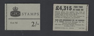 GB #NP36  July  1969  2'  Machin  booklet  CV £1.75