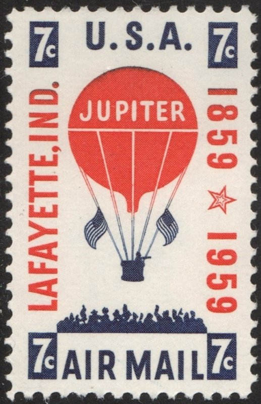 SC#C54 7¢ Jupiter Balloon Single (1959) MNH