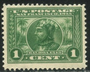 US Sc#397 1913 1c Panama-Pacific F-VF Centered OG Mint Hinged with Remainder