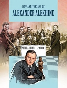 Sierra Leone - 2017 Alexander Alekhine - Souvenir Sheet - SRL171111b