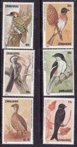 Zimbabwe-Sc#664-9- id6-unused NH set-Birds-1992-