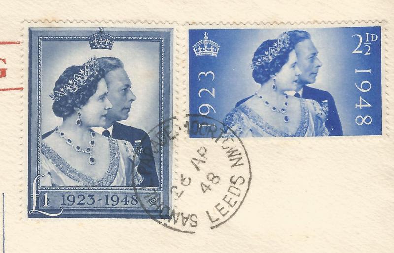 FDC 1948 Royal Silver Wedding illustrated first day cover very good condition