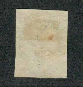 US Sc#9 Used/F-VF+, Face Free Red Cancel, Cv. $135