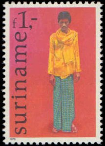 Suriname #489-494, Complete Set(6), 1978, Costumes, Never Hinged