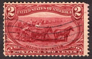 1898, US 2c, Farming in the West, Used, Sc 286