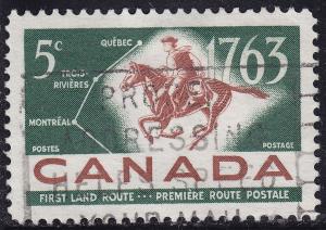 Canada 413 French-Canadian Pony Express 5¢ 1963