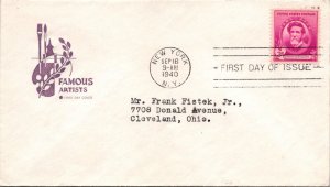 FDC 1940 SC #886 Farnam Cachet - New York, Ny  - Single - F69453