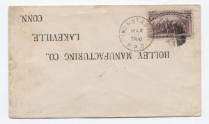 1894 Ind & St. Louis RPO postmark on 2ct columbian cover [h.4779]