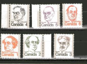 Canada 586-591 MNH