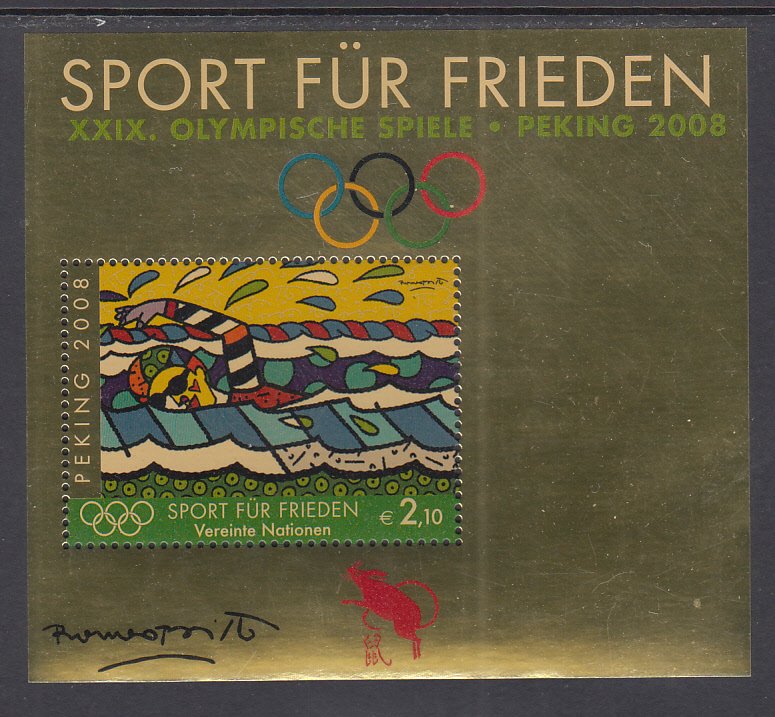 UN Vienna 431 Olympics Souvenir Sheet MNH VF