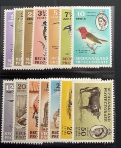 DP Stamps Bechuanaland 1961 SC 15@180-193 Mint Set Birds