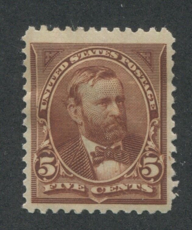 1894 US Stamp #255 5c Mint Hinged F/VF Part Original Gum Catalogue Value $110