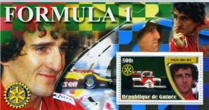 Guinea 2003 FORMULA 1 Alain Prost ROTARY s/s Perforated Mint (NH)