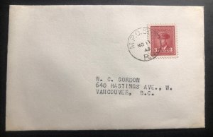 1943 Canada Military Post Office MPO 503 cover To Vancouver