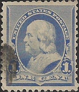 # 219 DULL BLUE USED BEN FRANKLIN SCV-0.75