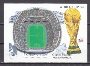 Ghana, Scott cat. 1721. USA World Cup Soccer s/sheet.