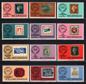 Nicaraqua #1038-44, C913-17 ~ Cplt Set of 12 ~ Mint, NH