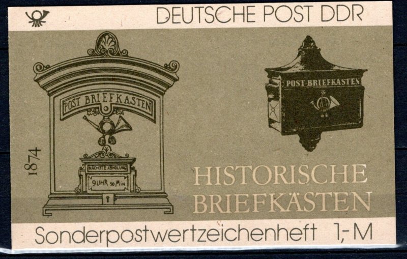 German DDR Scott # 2456 (10), mint nh, cpl booklet, Mi # SMHD 22 aI