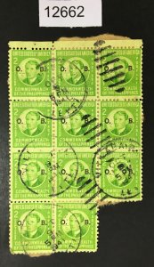 PHILIPPINES US STAMPS # O37 BLOCK OF 11 USED CV. $ LOT #12662