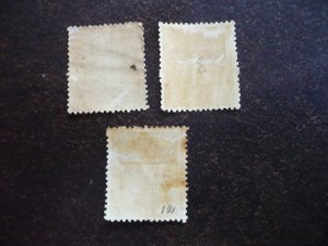 Stamps - Cuba - Scott# 63,65,66 - Mint Hinged - Partial set of 3 Stamps