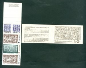 Sweden. Booklet 1971 MNH. Gotland Churches Stone Masons. Sc# 892-95 a. Slania 