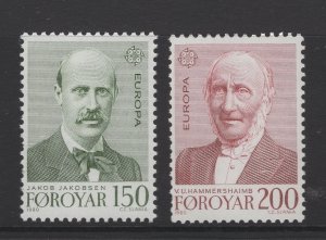 Faroe Islands #53-54  (1979 Europa  set) VFMNH CV $1.00