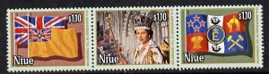 NIUE - 1978 - Coronation, 25th Anniv - Perf 3v Set - Mint Never Hinged