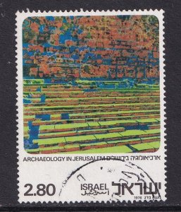 Israel  #614  used  1976 without tab steps to Gate of Hulda  £2.80