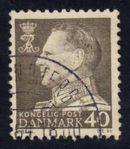 Denmark #388 King Frederik IX, used (0.25)