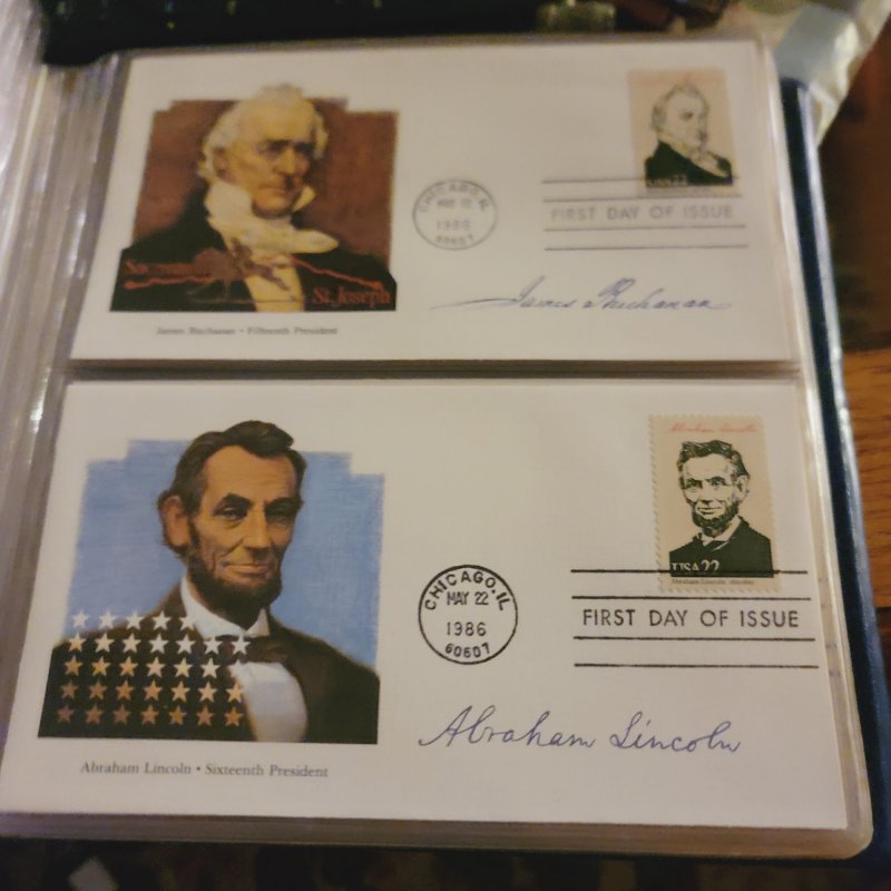 USA The Presidents of the US first day issue complete set with binder